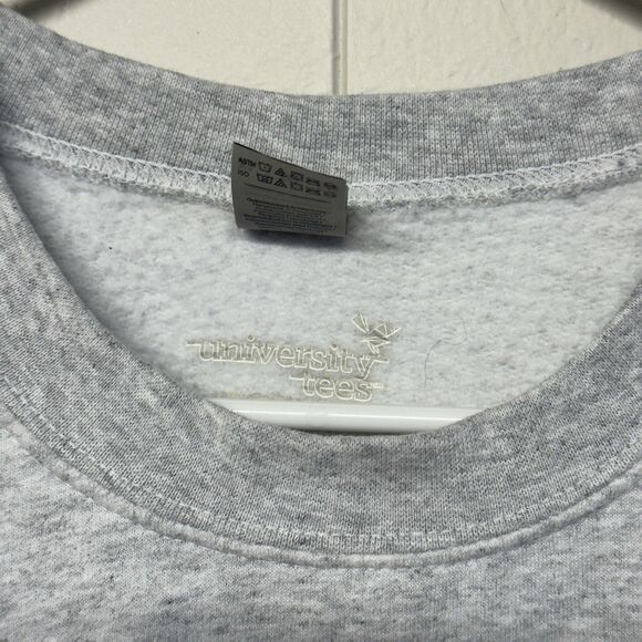 Delta Phi Epsilon Spellout Letters Pullover Crewneck Sweatshirt Gray Men XL EUC - Picture 4 of 6